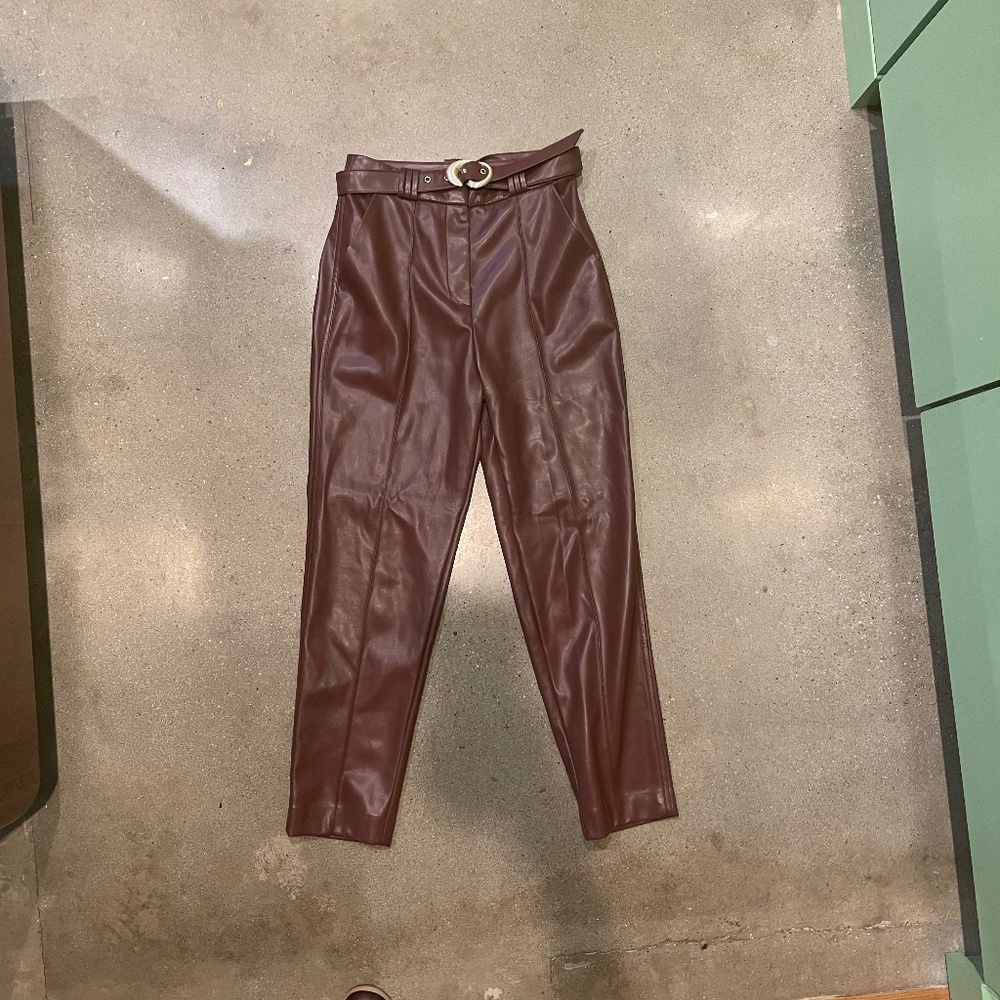 Vegan leather pants